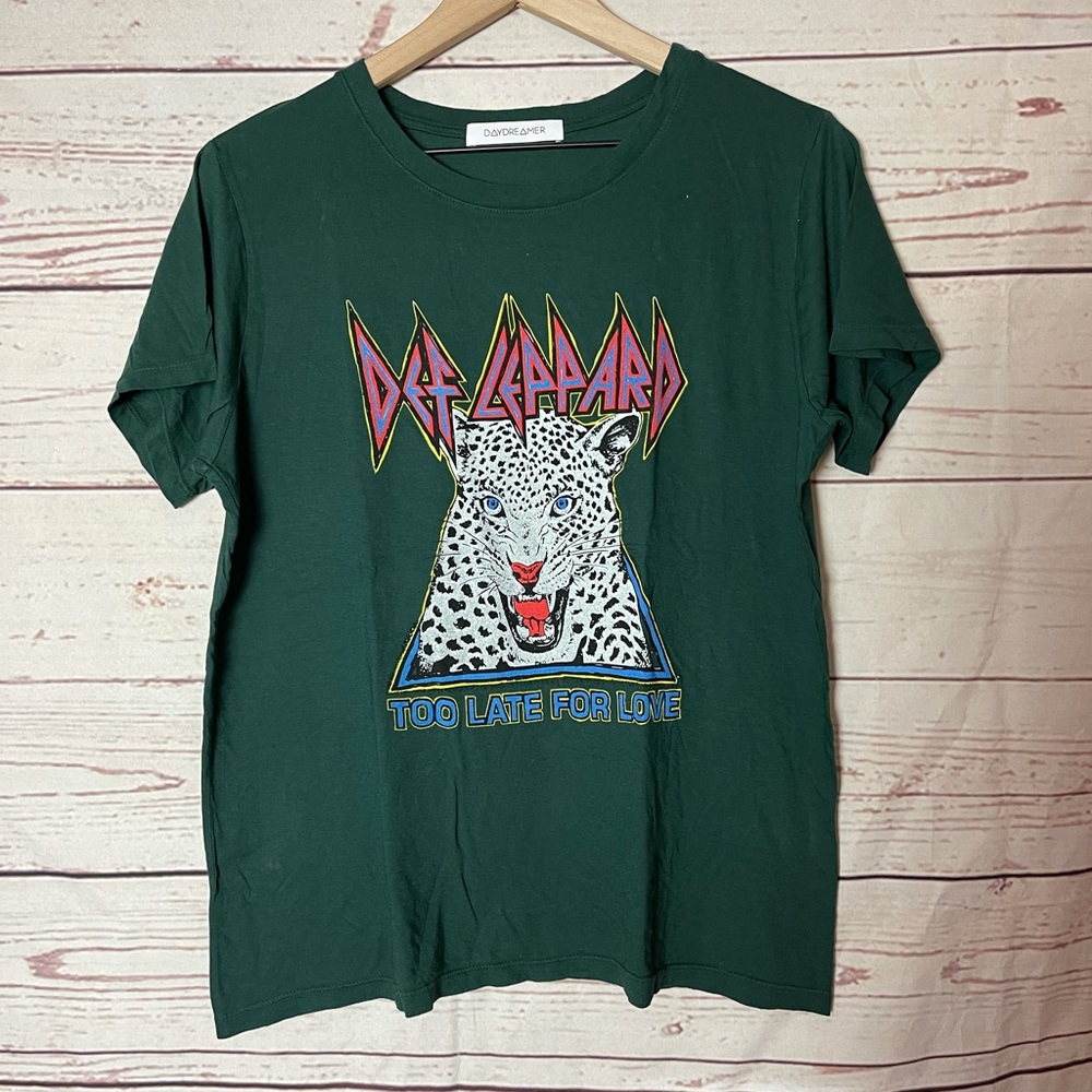 Def Leppard Too Late for Love Graphic Tee Small